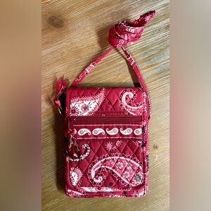 Vintage Vera Bradley Mesa Red Mini Crossbody